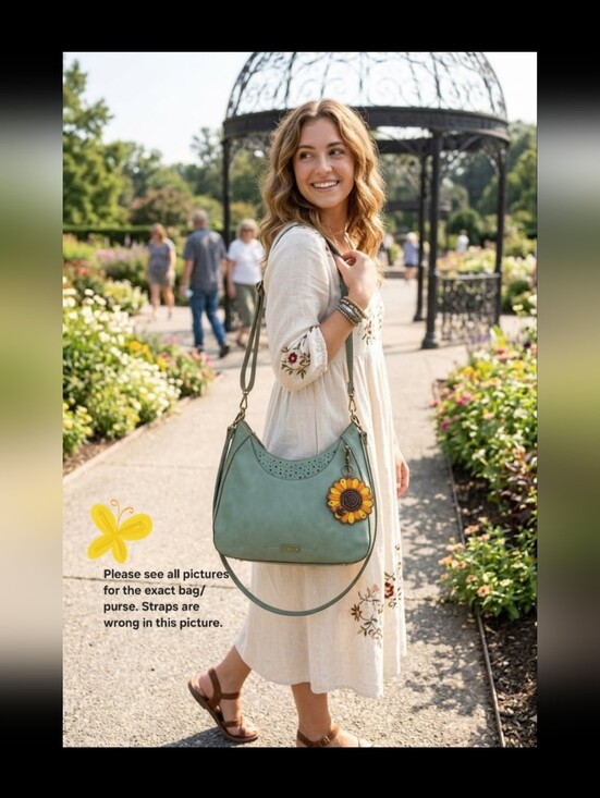 Chala Handbags - CHALA SAGE GREEN HOBO BAG/PURSE